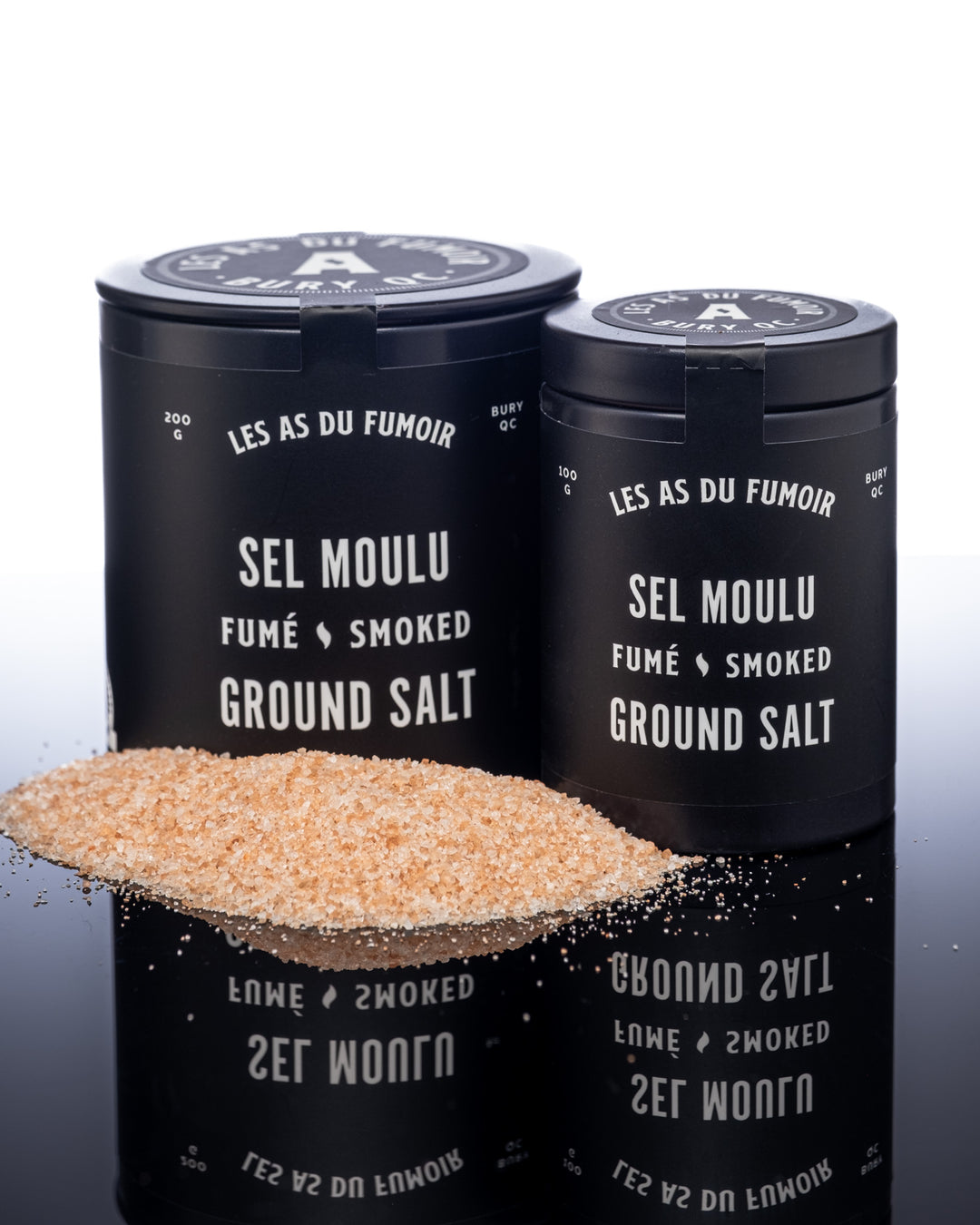 Ground smoked salt