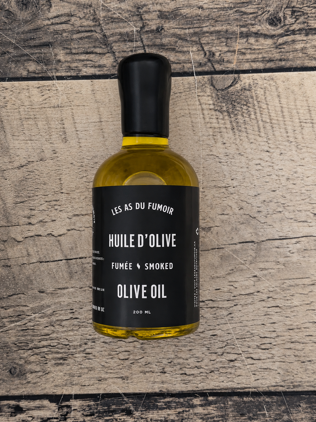 Smoked olive oil