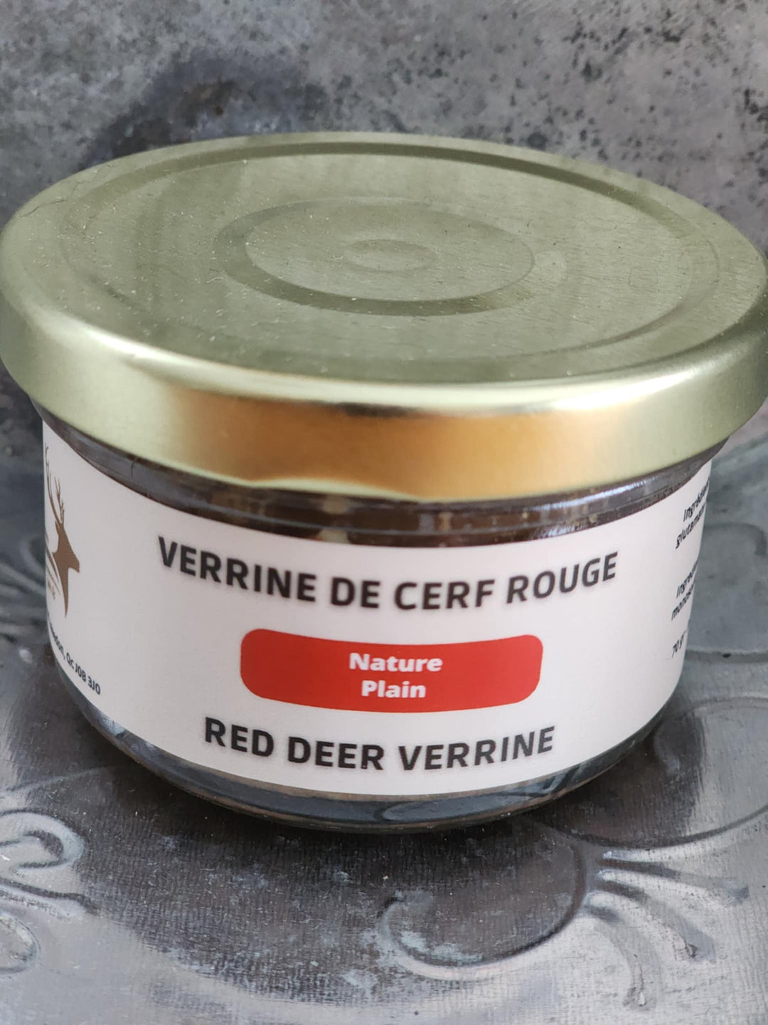 Verrine de Cerf Rouge en conserve- La Ferme Renaissance