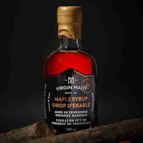 Organic maple syrup aged 6 months in whiskey barrels - Virgin Mady