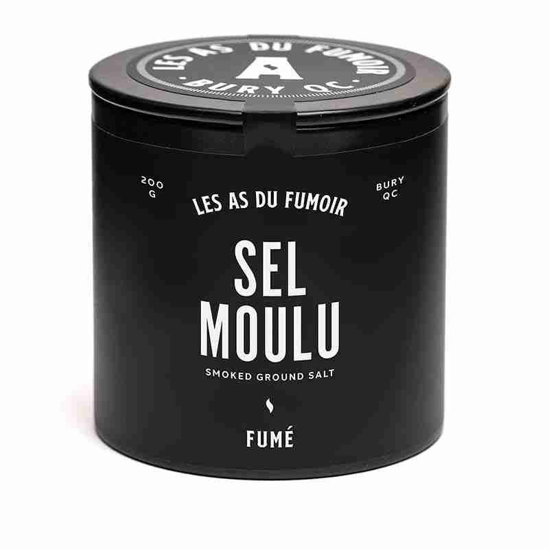 Ground smoked salt