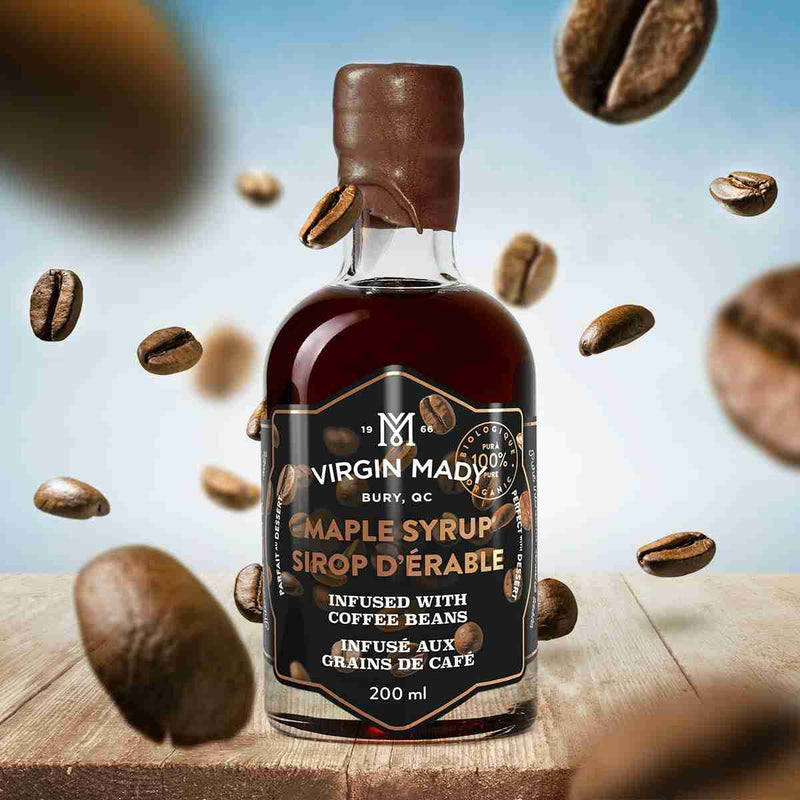 Organic maple syrup infused with coffee beans - Virgin Mady